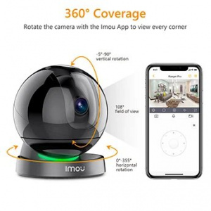 Cámara Ranger Pro Seguimiento inteligente Imou IP PT domo 2MP 3.6mm IR20 Wifi Slot MicroSD